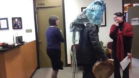 Wild Salmon Warriors Crash SFU President Andrew Pe...