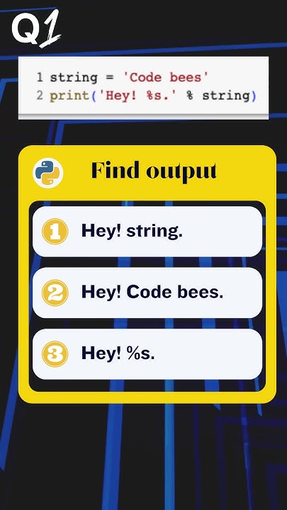 Test your programming knowledge!