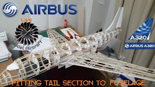 Rc Airbus A320 - Fitting Wings & Tail Section To Fuselagepart 5