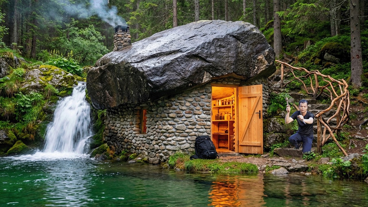 How To Build A Secret Underground House By The River For Survival ...