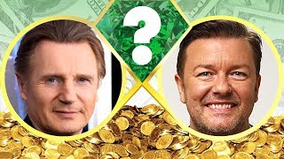 WHO’S RICHER? - Liam Neeson or Ricky Gervais? - Net Worth Revealed! (2017)