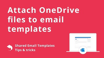 Attach OneDrive files to Outlook email templates