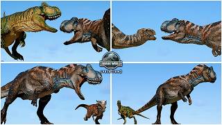 Yangchuanosaurus All Abilities & Interactions Showcase in Jurassic World Evolution 3