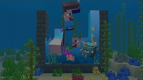 TETRIS Puzzle underwater | Minecraft animation