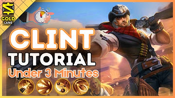 3-Minute Clint Tutorial in the Gold Lane || (MLBB S34) 2024