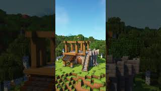 Small Medieval Survival House 🏠#shorts #minecraft #medieval