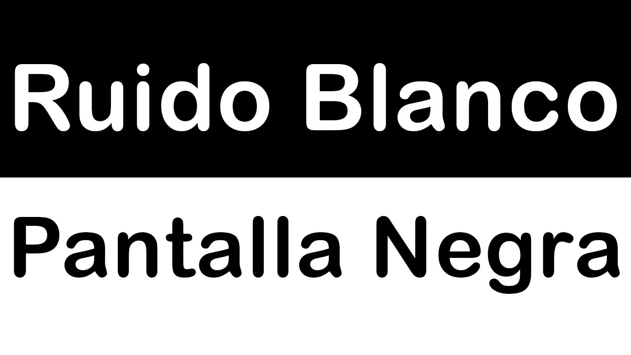 Ruido Blanco para adultos y bebés durante el descanso, las pausas largas o momentos tranquilos