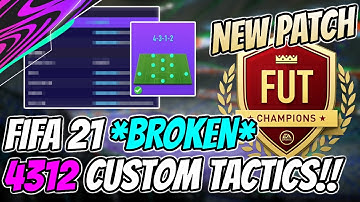 FIFA 21 *NEW* Most Meta Narrow Attacking Formation | 4312 Custom Tactics/Instructions | POST PATCH!!