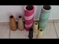 DIY Incrivéis com Cones e Tubos de Papelão l Dicas l ideias Artesanatos da Reciclagem Gastando Pouco