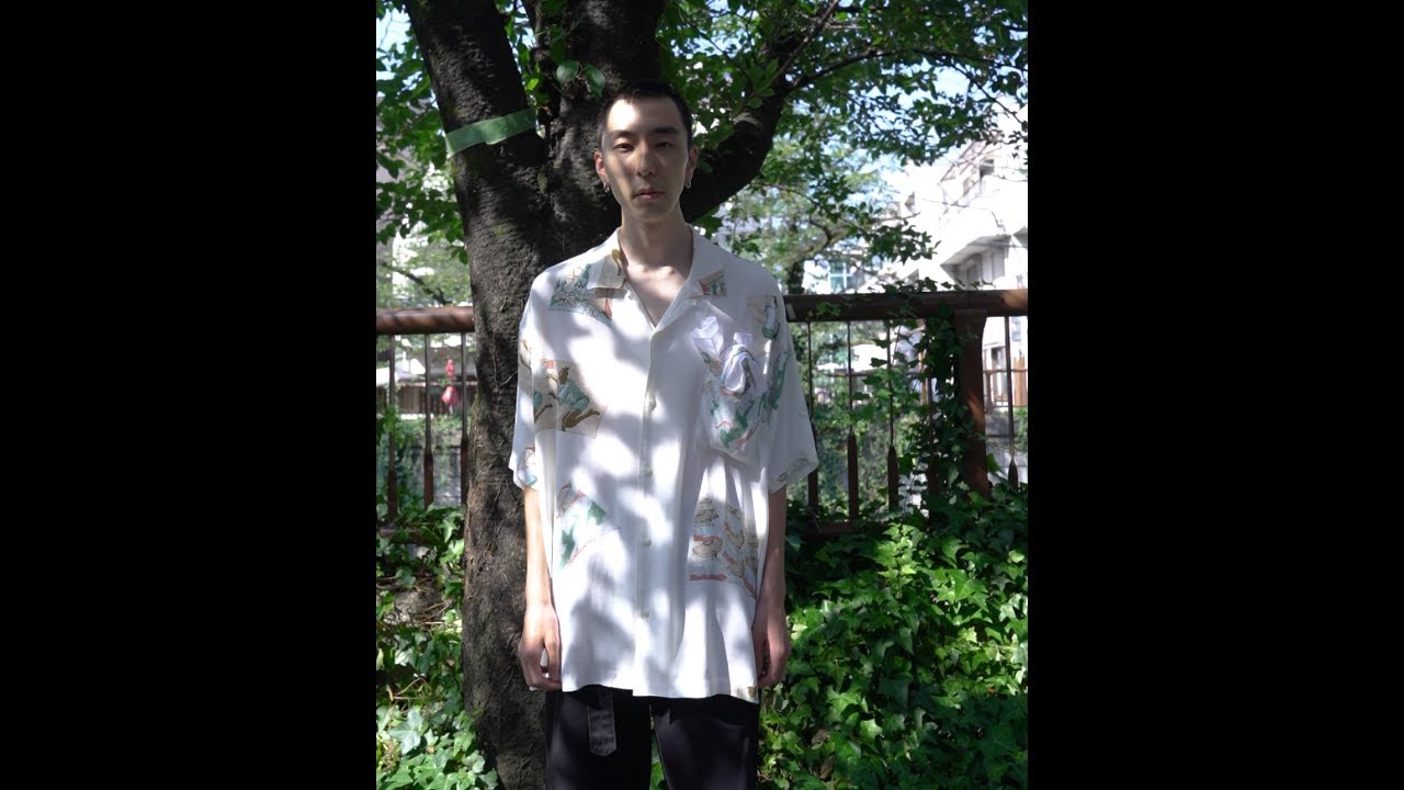 PORTER CLASSIC ALOHA SHIRT 阿波踊り(with TENUGUI & UCHIWA) GREEN 
