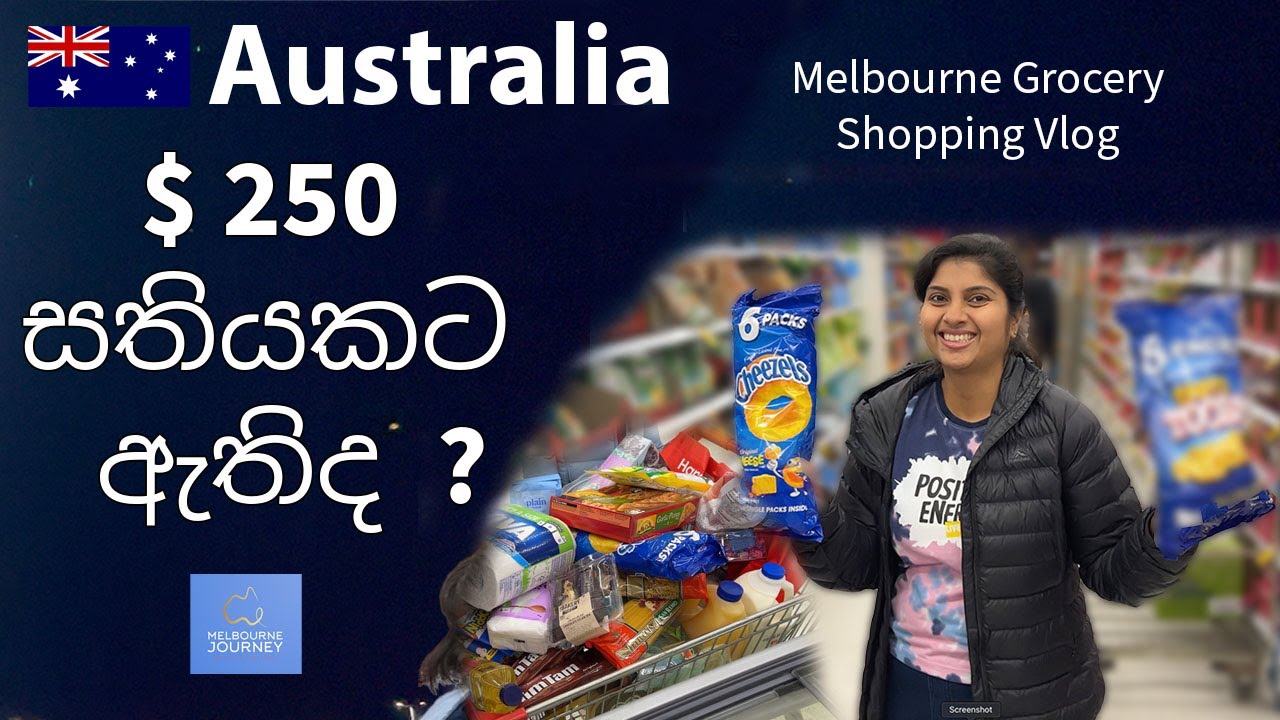 Grocery shopping Australia vlog | සතියේ වියදම | Weekly expenses in Melbourne