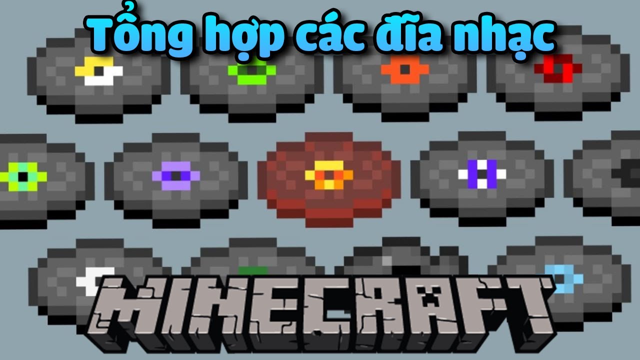 Nhac Minecraft Tổng hợp các đĩa nhạc trong MINECRAFT (không gồm đĩa 13 và 11) - YouTube