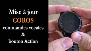 Mise à jour COROS : bouton Action