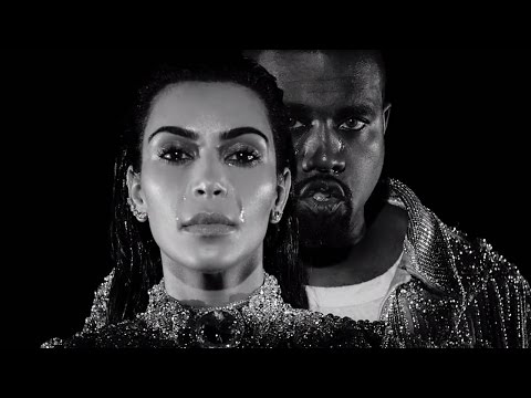 Kanye & Kim Kardashian West Shed TEARS In New "Wolves" Music Video