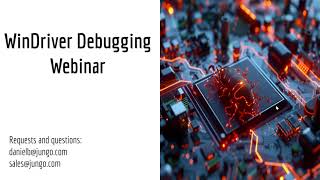 Webinar - Driver Troubleshooting