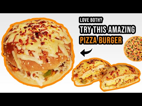 How To Make Pizza Burger - Love Both Pizza And Burger , Try This Recipe - Pizza Burger Recipe