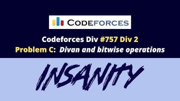 Codeforces Round #757 (Div. 2) | Problem C: Divan and bitwise operations | Code Along