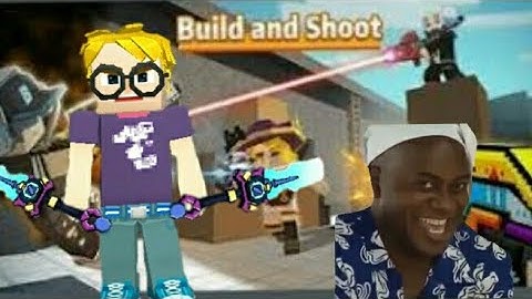 Test kiếm băng trong Build And Shoot (BlockMan GO)