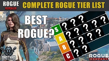 COMPLETE ROGUE TIER LIST (with Dahlia) | Rogue Revealed (Rogue Company - Guides and Tips)