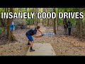 Insanely good disc golf drives compilation