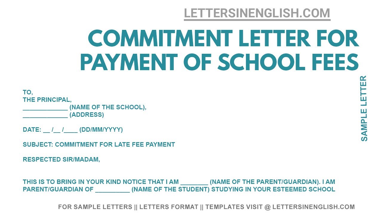 application letter for help in school fees