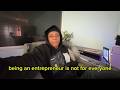 explaining why a 9-5 might be better than owning your own business - while getting a massage