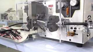 HT2 N touch screen round sheath stripping machine 10mm stripping effect