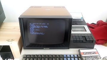 [제로하나 컴퓨터박물관] 8bit retro computer sharp mz-80k2 game(골프) play 동영상입니다.
