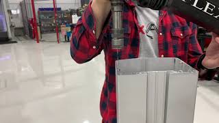 Tapping Aluminum Extrusion with A-32 Tapping Arm