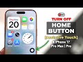 How to Turn OFF Assistive Touch (Home Button) on iPhone 17 Pro Max | Pro