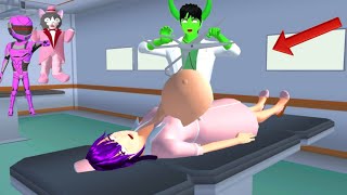 Nurse Rumi Kpop Pregnant Injected by a doctor scary zombie in Hospital 😂 #sakuraschoolsimullator