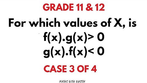 FOR WHICH VALUES OF X IS f(x) e.g 3