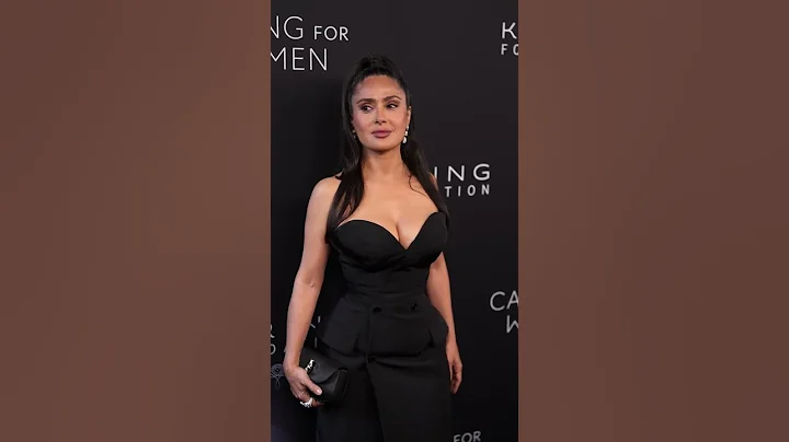 Salma Hayek defies her age with a little black dress at the Kering Caring for Women dinner