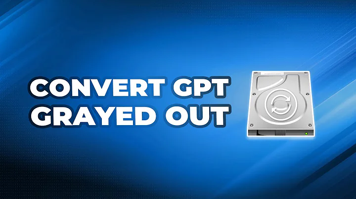 How to Solve Windows Convert to GPT Grayed Out