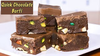 #chocolate barfi recipe