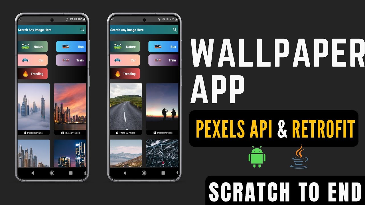 wallpaper app in android studio | android studio app | how to make  wallpaper app in android studio - YouTube