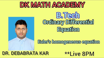 Ordinary Differential Equation Euler