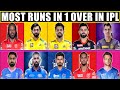 Cricketers Who Have Scored Most Runs in One Over in IPL | Most Runs in an Over | Most Runs in 1 Over