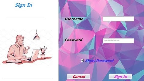 Java Modern Login page gui design| Java netbeans GUI Design sign in page