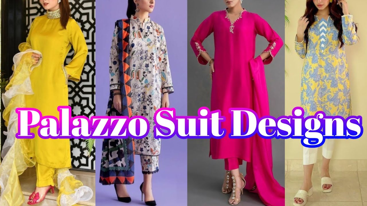Latest Palazzo Suit Design Ideas For Girls | Kurti With Palazzo Designs | by Look Stylish