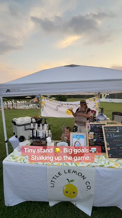 Tiny Lemonade Stand, Big Dreams 🍋✨ #shorts