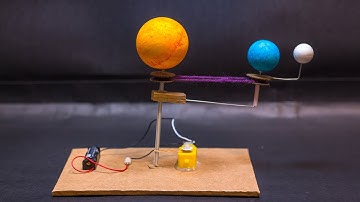 Earth and Moon Rotation and Revolution Working  Model  | Science Projects