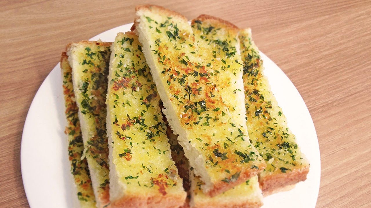 세상 간단한 마늘빵 만들기 :: 노오븐 :: No-oven Garlic Bread