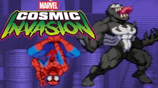 Marvel Cosmic Invasion Spider-Man & Venom Hard 1cc Runs | Arcade Mode Playthrough