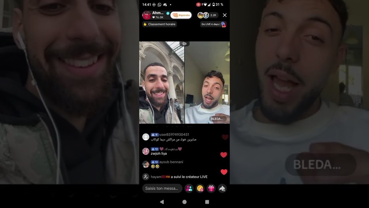 Ahmed Sabiri x Bledard x Hatim Live F Tiktok 