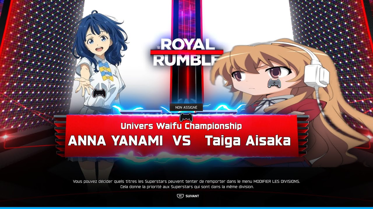 WWE 2K25. Чемпионат Вселенной Вайфу. Анна Янами против Тайги Айсаки (чемпионка).