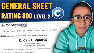 16 - P. Can I Square? - Rate 800 (General  Sheet) - C++ Level 2 Problem Solving screenshot 2