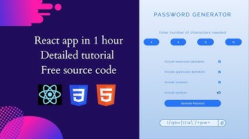 React js projects for beginners - Build a Password Generator using react js