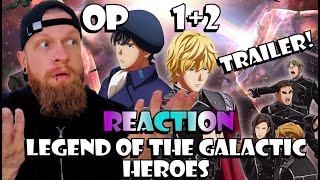 Legend of the Galactic Heroes Opening 1-2 & Trailer Reaction