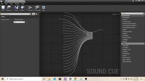 UE4 AUDIO BASICS - How to use sound cues in blueprints